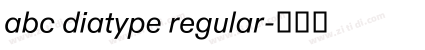 abc diatype regular字体转换